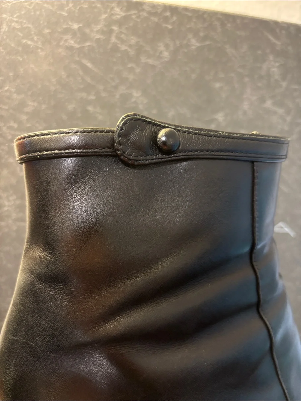 Via Spiga V-Madeline Black Leather Stiletto Ankle Boots Size 9M + Extra Heel Cap